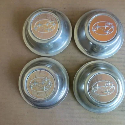 JDM Genuine Subaru center caps for Leone DL and GL 4-individual set wi No Tires