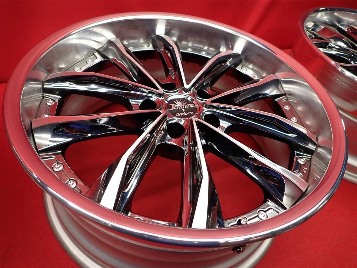 JDM Deep rim F50mm R70mm WEDS Kranze Graben Used wheels 4Book 8.5/9.5J No Tires - Image 10