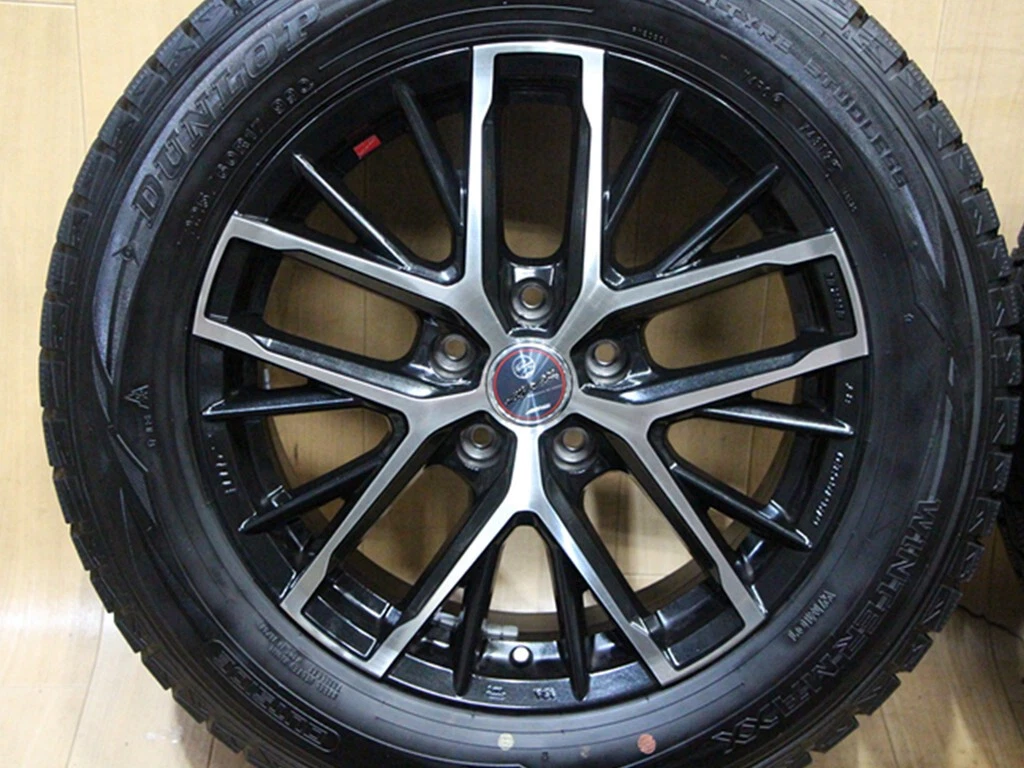 JDM C79 ENKEI AME SMACK 17X7J+38 114.3 Dunlop WINTER MAXX WM01 225/60R No Tires - Image 2