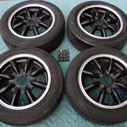 JDM Honda Beat Watanabe eight-spoke aluminum wheels 13/14 front and re No Tires