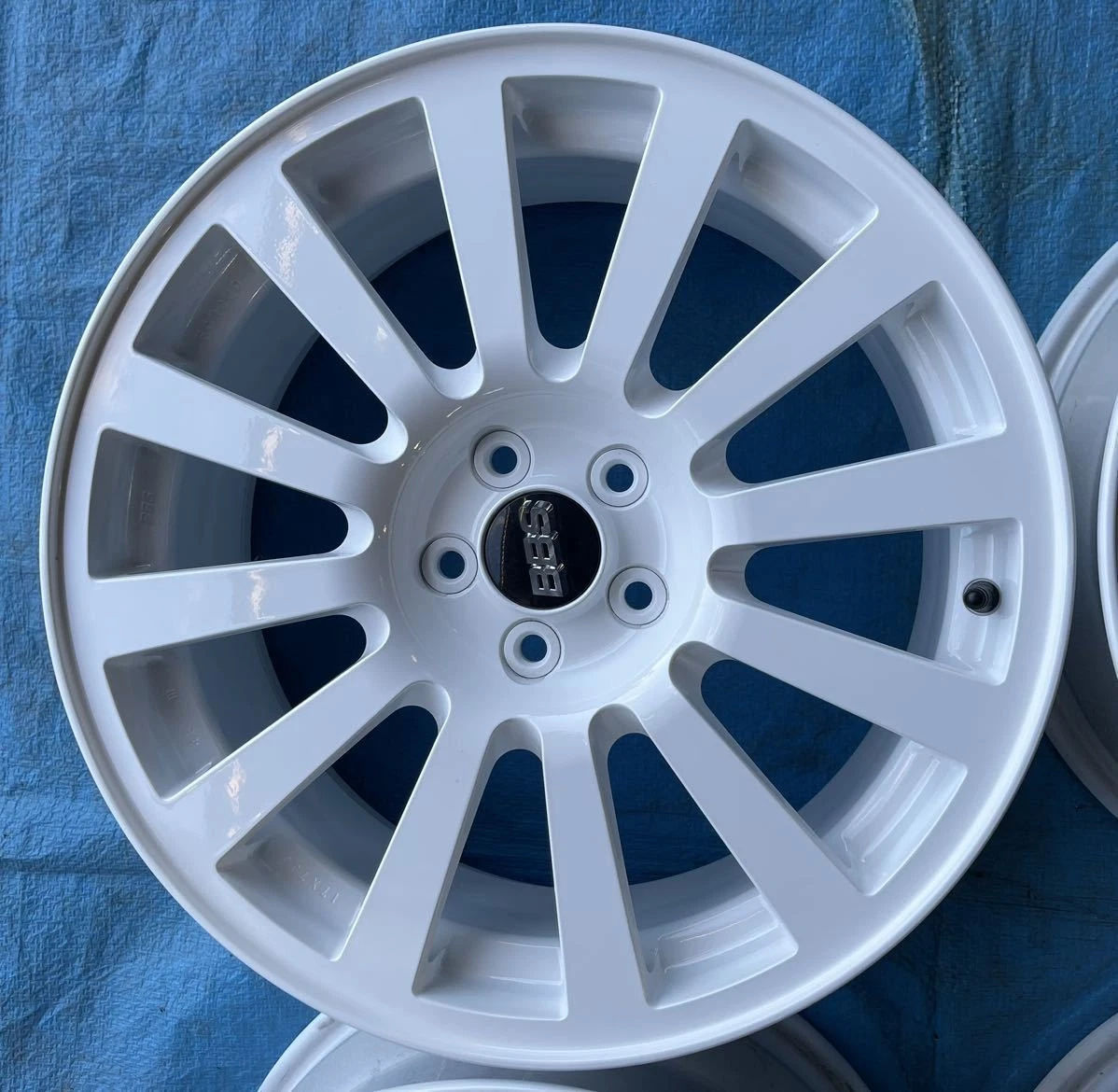 JDM BBS Subaru genuine 17 x 7J +48 5H 100 RV722 wheels made in Japan l No Tires - Image 5