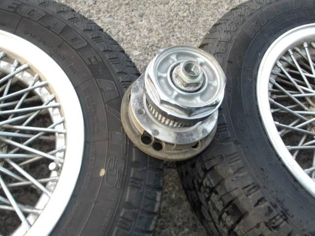 JDM Fortex wire wheels 156.5J offset not clear 5-lug PCD114.3 4Book ol No Tires - Image 6