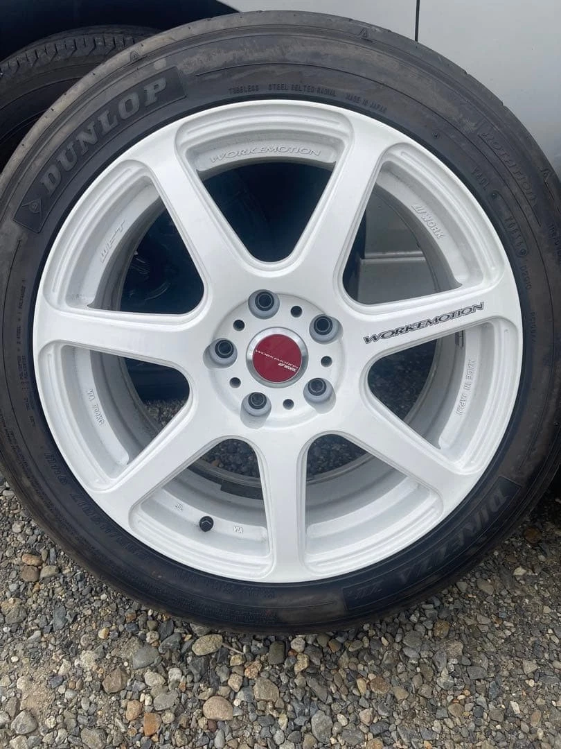 JDM work T7R 17x8.0 45 / 17x9.0 38 PCD114.3 No Tires - Image 6