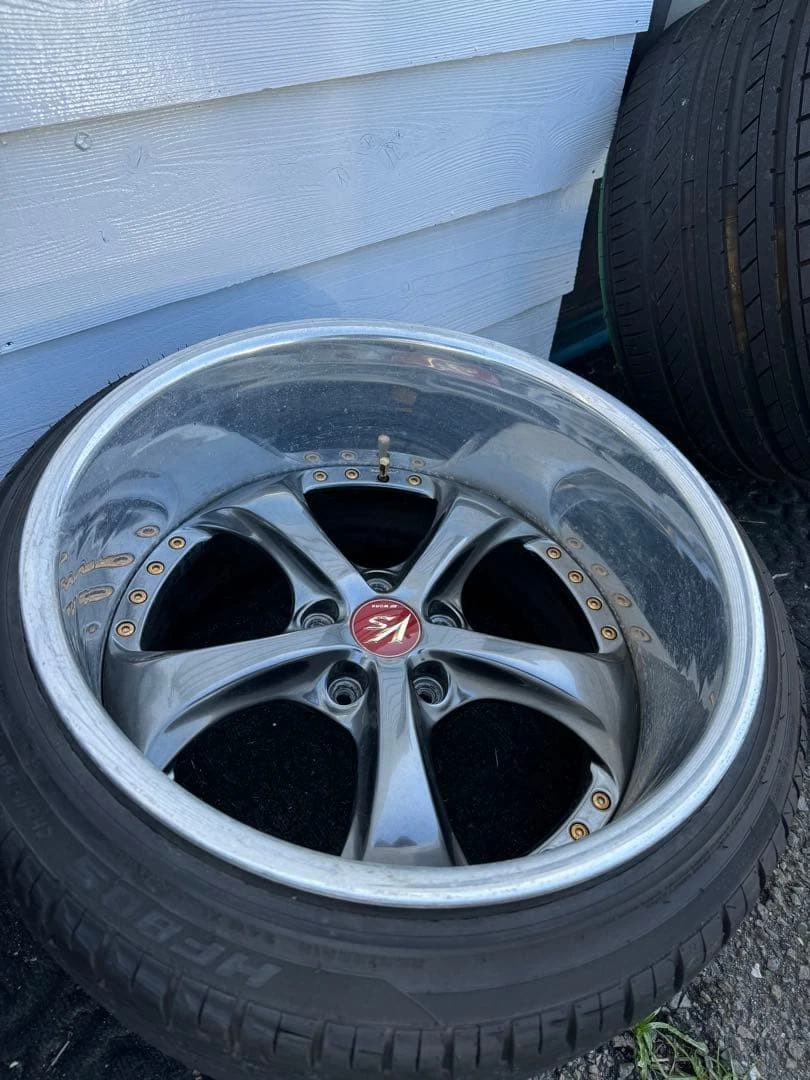 JDM Rebarrel VSKF 18-inch 10.5j 12j deep rim VS-KF plated No Tires - Image 4