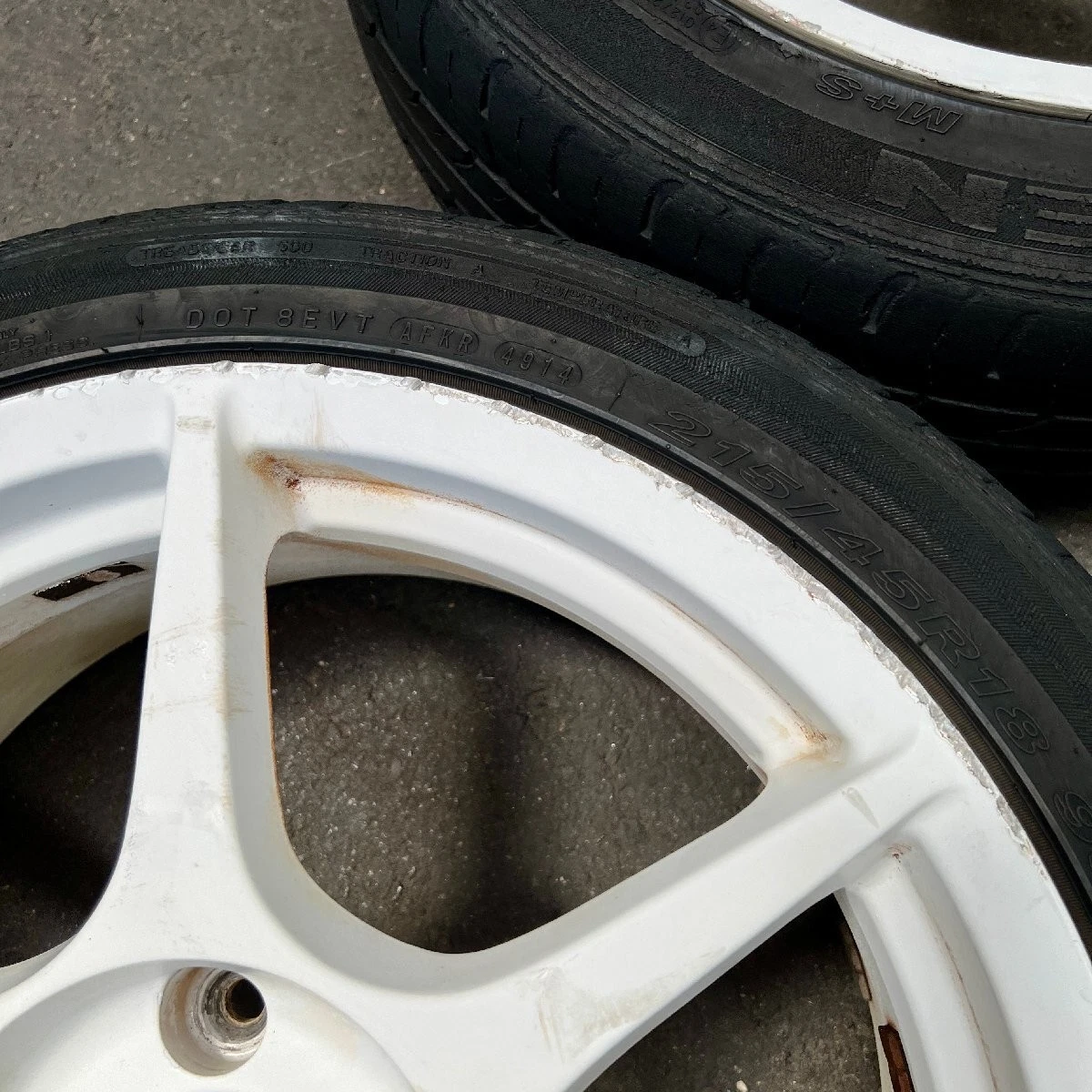 JDM Aftermarket wheels with tires: P1 RACING bar D-Club P1 Racing repa No Tires - Image 6