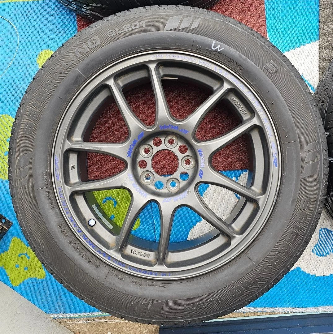 JDM WORK EMOTION CR Kai aluminum wheels 17-inch 7J+47 5H No Tires - Image 4