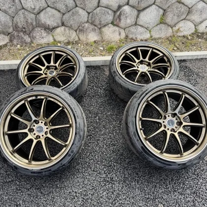 JDM WORK EMOTION ZR10 with Shiba Tire R23 245/35/r19 No Tires