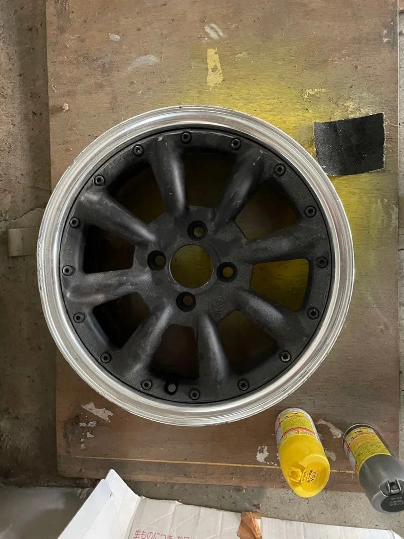 JDM Super cool 15 Watanabe black aluminum wheels No Tires - Image 2