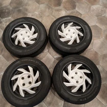 JDM Symmetrical wheels for Hustler MR41S 14-inch 6J 4-lug pcd100 Pirel No Tires