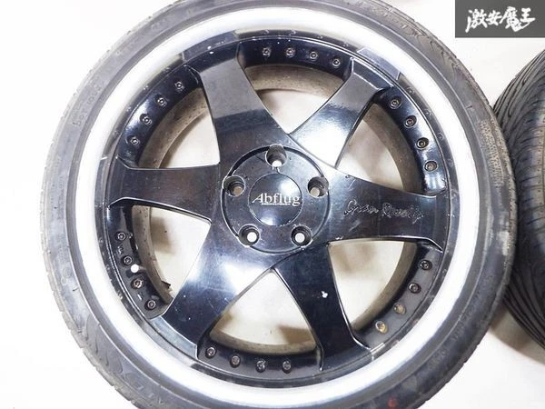JDM Rare Abflug Goan Revalle 189J +29 5-hole PCD114.3 wheels for the Z No Tires - Image 2