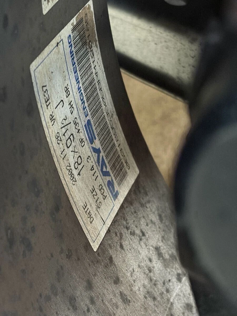 JDM RAYS Volk Racing TE37 188.5J+30 9.5J+38 PCD114.3 5-lug 5H Rare Sky No Tires - Image 10