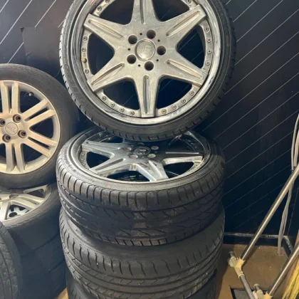 JDM 19-inch rare WORK workLS406 wheels 8J +35/10J +45/pcd114.3F 225/35 No Tires