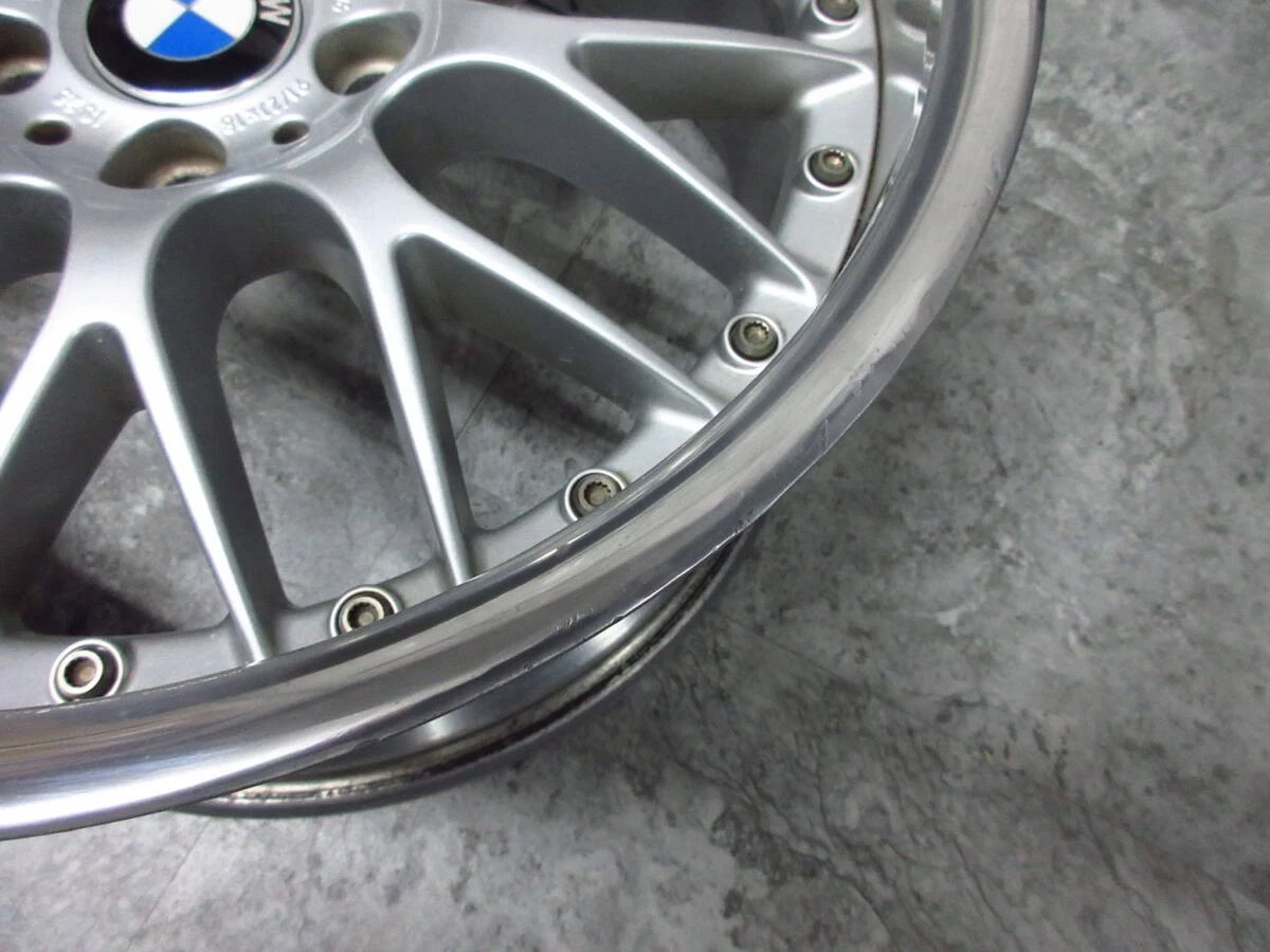 JDM Rare BMW E38 genuine optional BBS Black Spoke Composite II wheels No Tires - Image 7