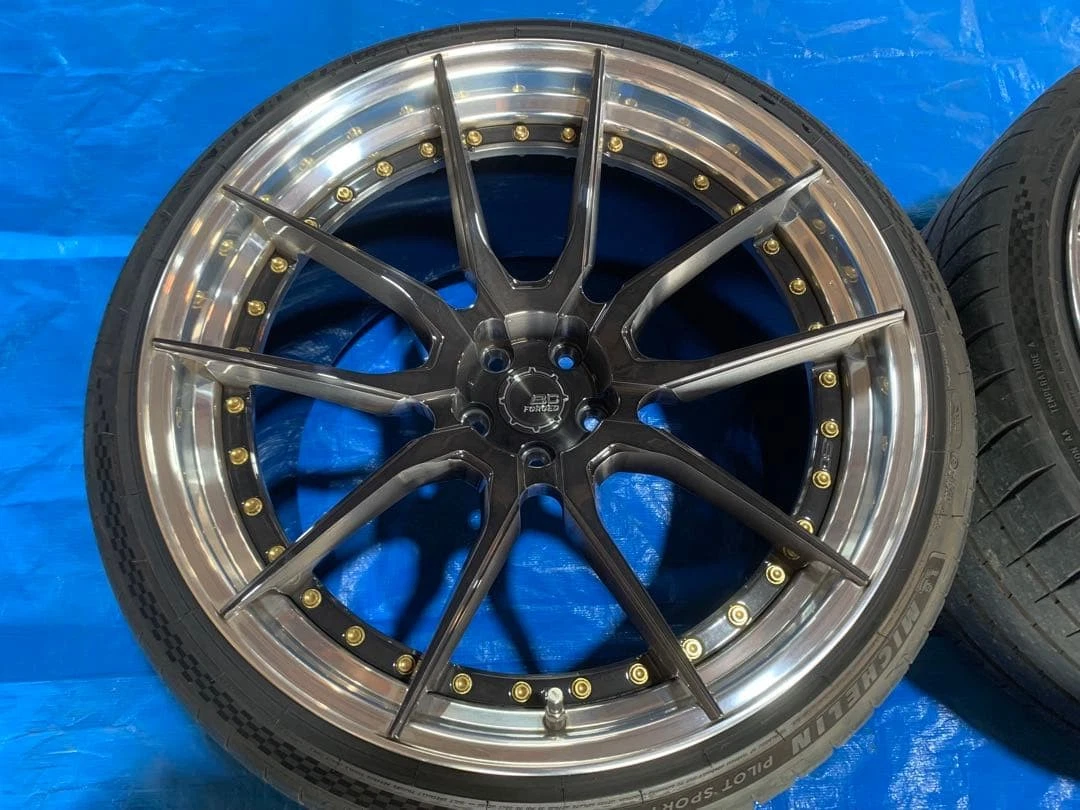 JDM Ferrari F430 F360 BC Forged 20/21 inch Carbon B compatible No Tires - Image 8