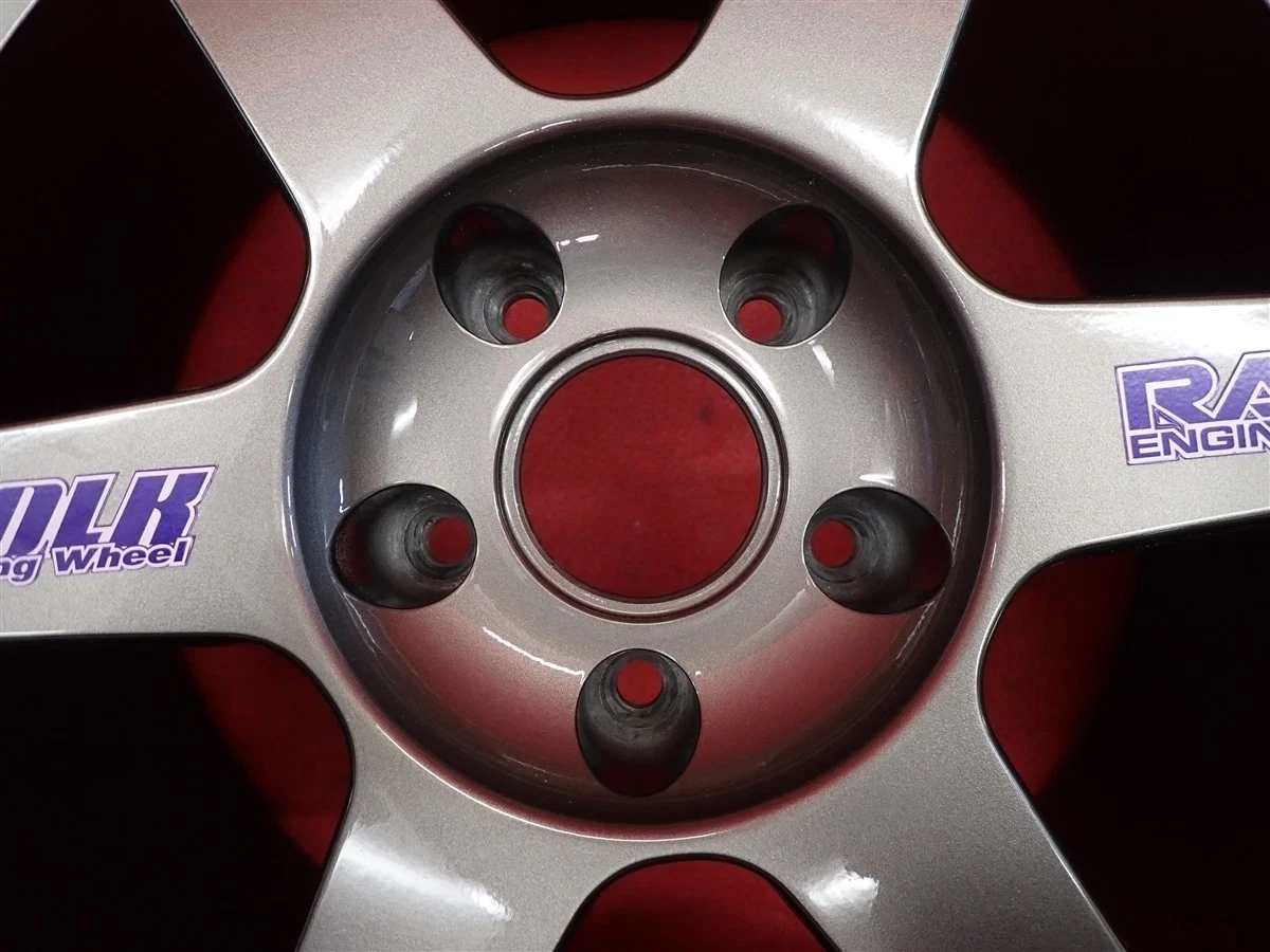 JDM Used RAYS VOLKRACING TE37 wheels lightweight 7.6kg each 4-wheel 8. No Tires - Image 9