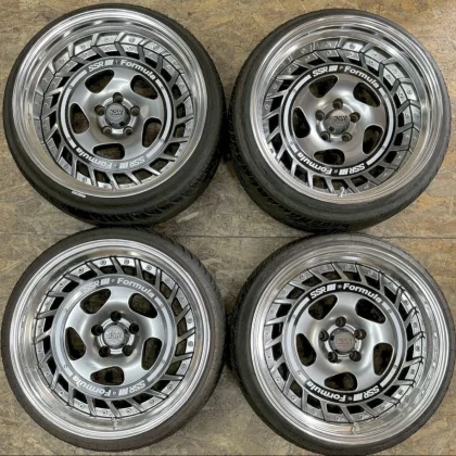 JDM Rare SSR Formula Aero Spoke 189.5J+22 10J+11 PCD100 5-Hole 5H Deep No Tires