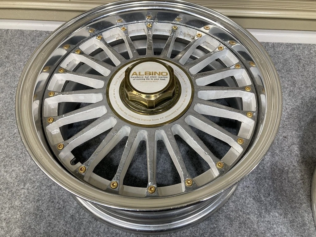 JDM Rare WEDS ALBINO 156.5JJ +16 PCD114.3 4H 2-Book Set Weds Albino U1 No Tires - Image 4