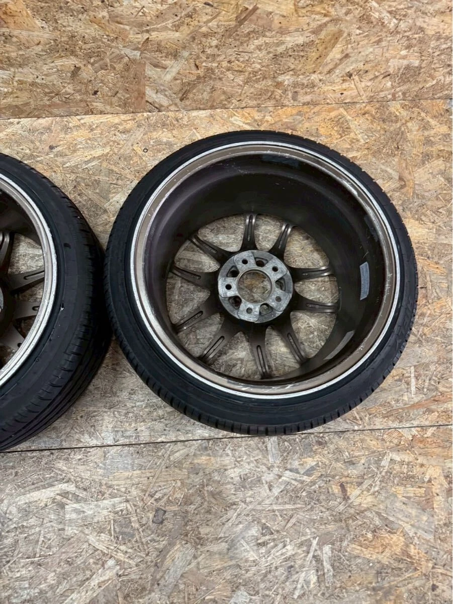 JDM Rare WORK EMOTION CR Kai 179J +28 PCD114.3 5-lug wheels work emoti No Tires - Image 6