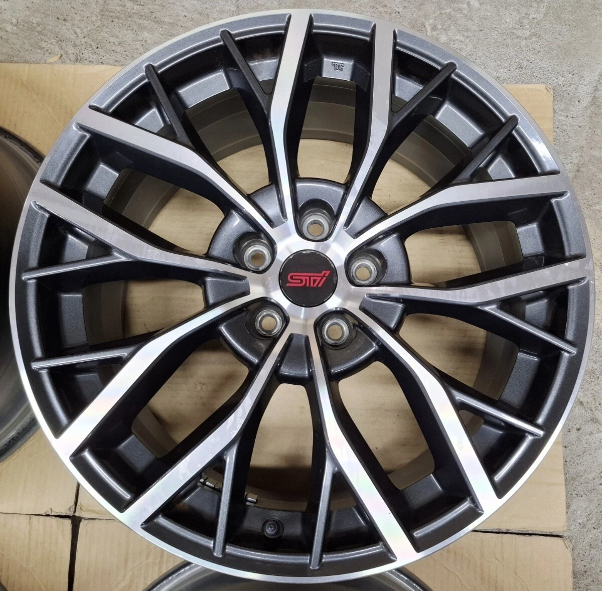 JDM Subaru WRX STI genuine 19 wheels 4Book 8.5J final model Levorg S4 No Tires - Image 5