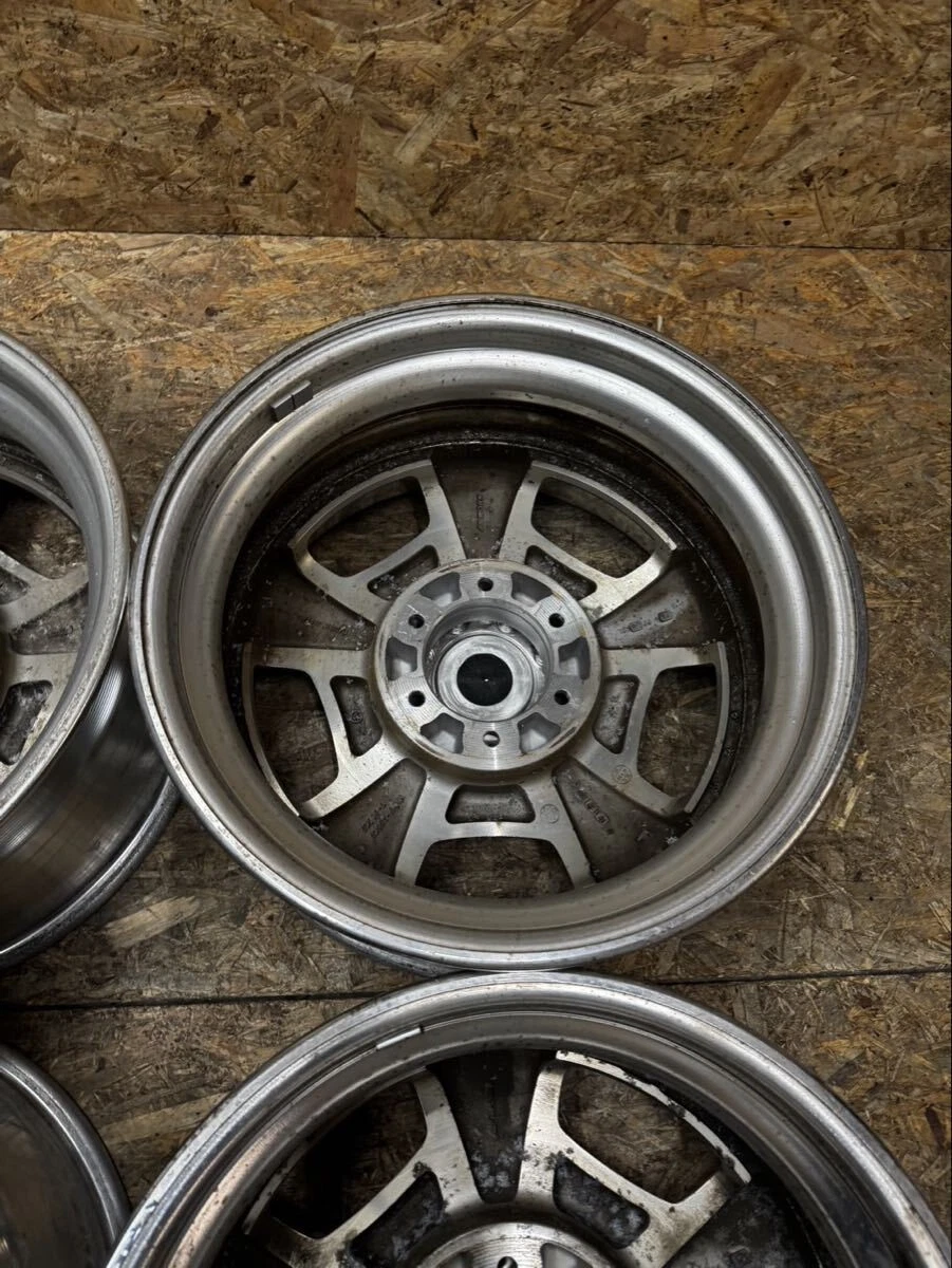 JDM Rare WORK Euroline DH 188.5J+25 9J+25 PCD139.7 6-hole 6H deep rim No Tires - Image 9