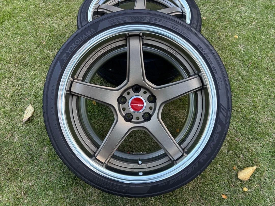 JDM WORK EMOTION T5R2P 19 inch 9.5j +23 10.5j +32 No Tires - Image 4