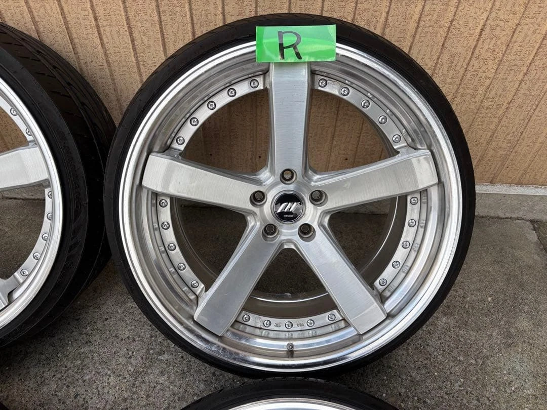 JDM WORK Gist ST2 20-inch wheel and tire set No Tires - Image 5