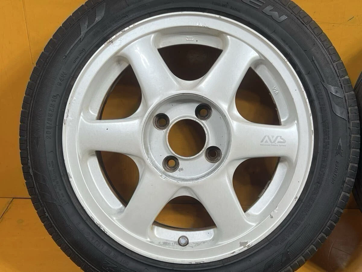 JDM Discontinued AVS Model 6 16-inch 7j +30 pcd114.3 4-lug SUNEW 205/5 No Tires - Image 2