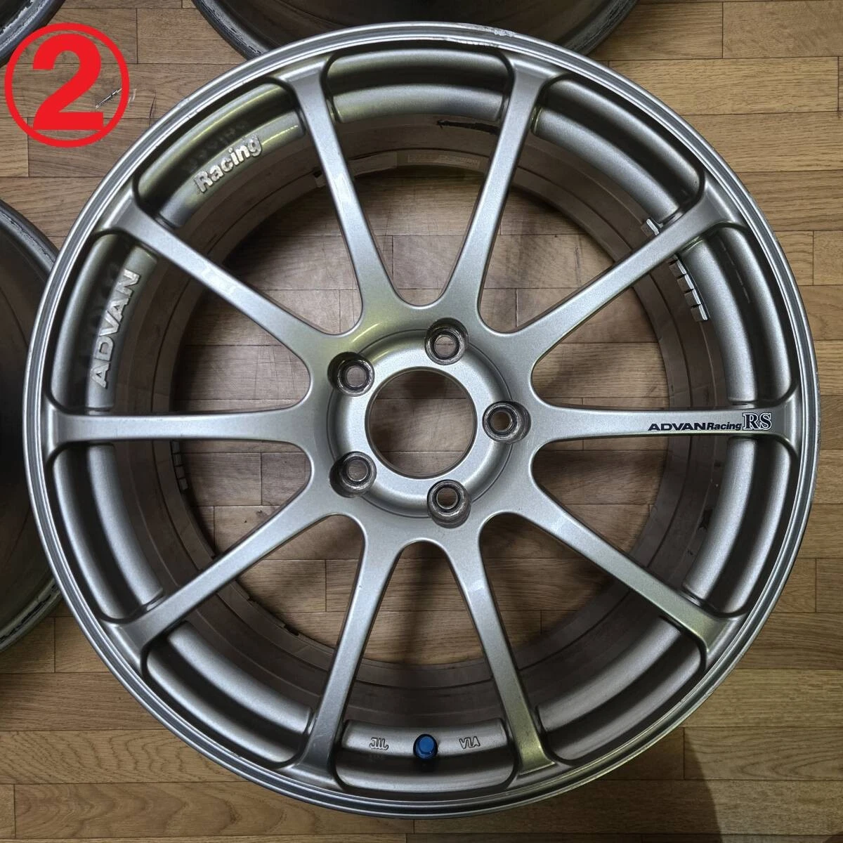 JDM Rare 188.5J +50 PCD114.3 ADVAN Racing RS WRX STI VAB GVB GRB S4 VA No Tires - Image 3