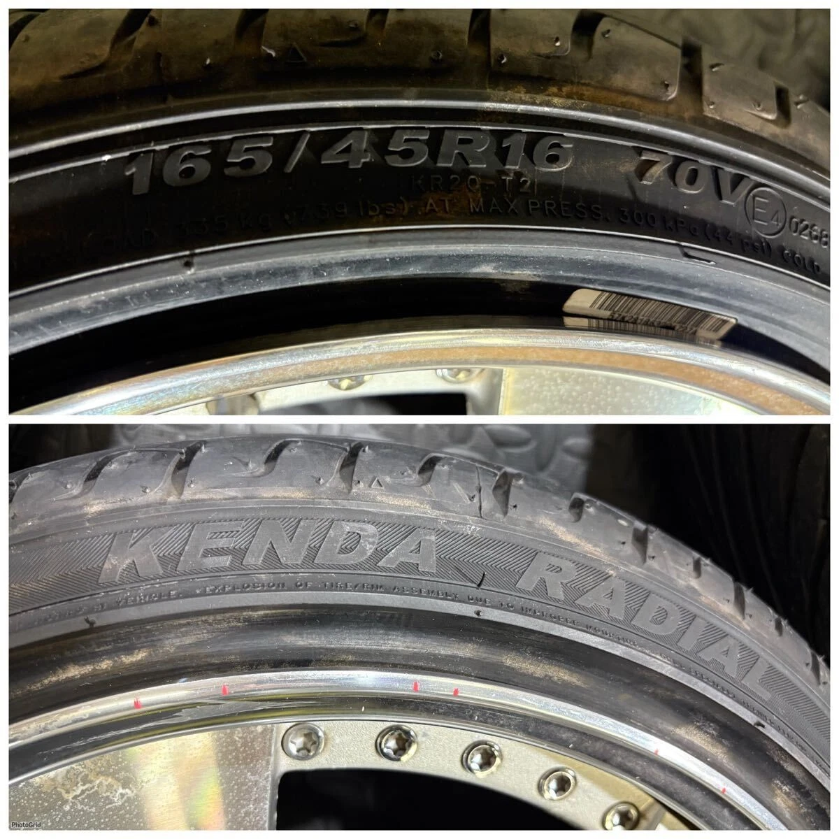 JDM 25/0920 WALD EXCHANGE Du Château 16 wheels 70 4x5x4Book tires 165/ No Tires - Image 9