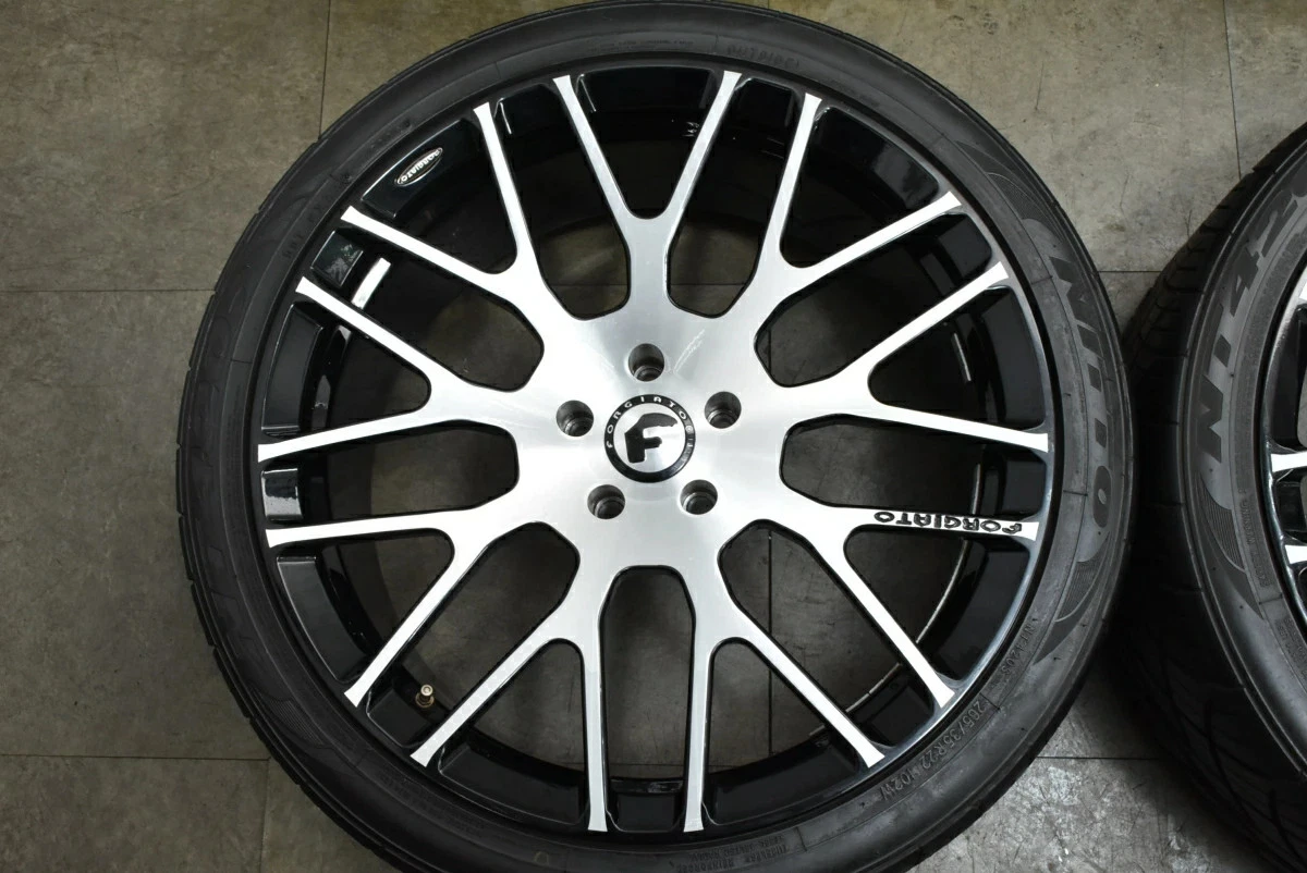 JDM Used FORGIATO 4-Book Set 229.5J x 22+20 PCD 120 265/35R22 102W wit No Tires - Image 4