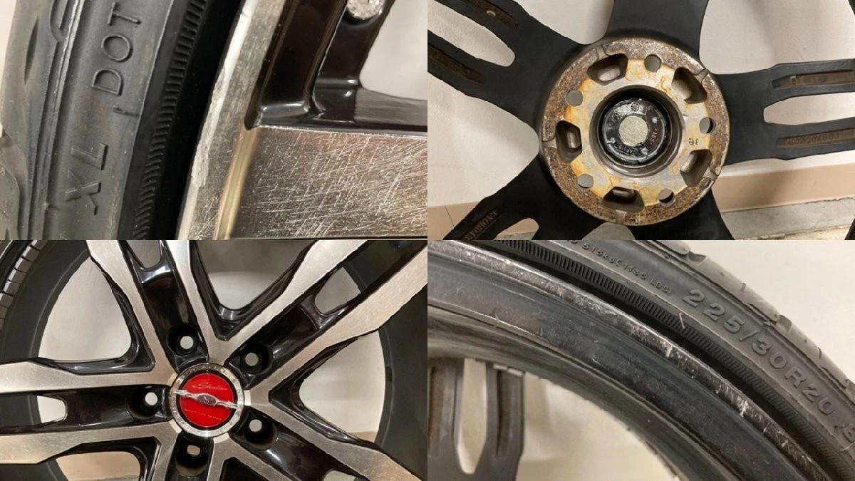 JDM Used AME Sharlen XF-55 20x8J 5H114.3 +38 4-Book Set Available for No Tires - Image 5