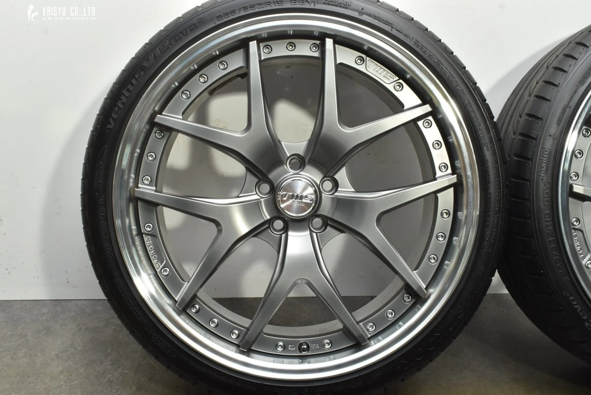 JDM TWS EXlete 205S 19-inch 8J +44 PCD100 VENTUS V12 evo2 225/35R19 ti No Tires - Image 4