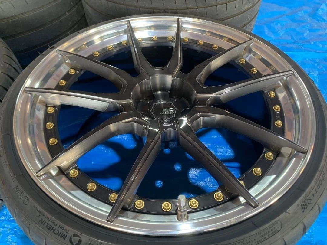 JDM Ferrari F430 F360 BC Forged 20/21 inch Carbon B compatible No Tires - Image 5