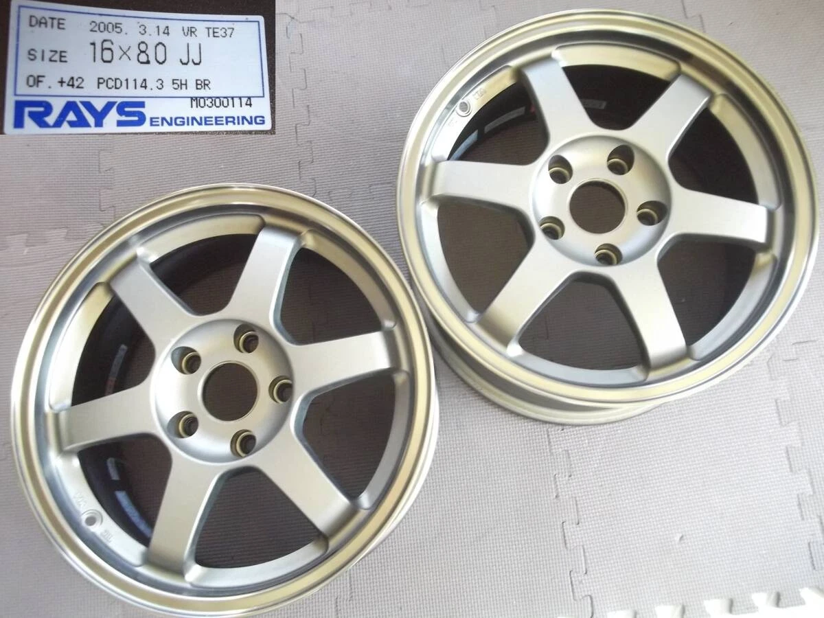 JDM 2Book only RAYSforging TE37C 16 inch OFF +42-8J-PCD114.3-5H Civic No Tires