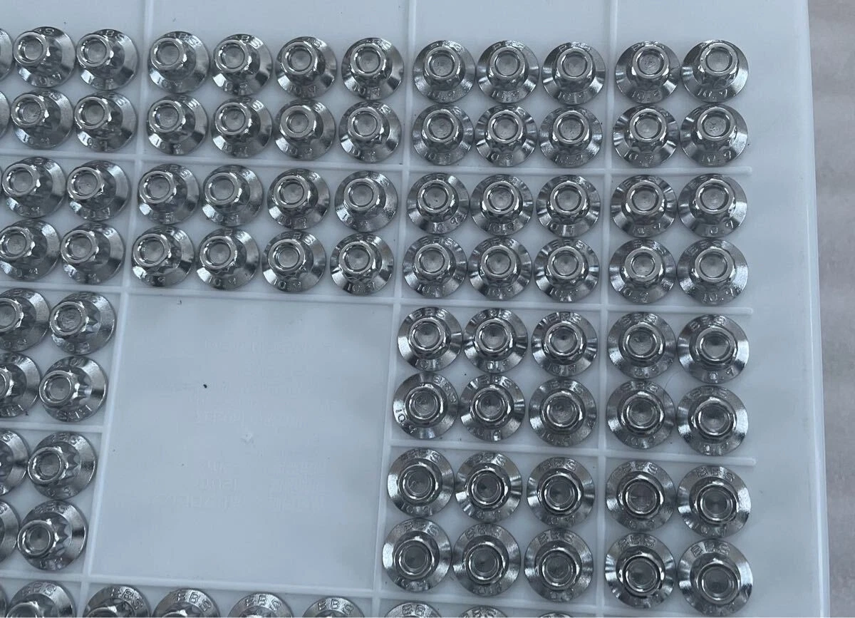 JDM Exquisite Finish BBS RS Genuine Piercing Bolt & Nut Set 152 Books No Tires - Image 4