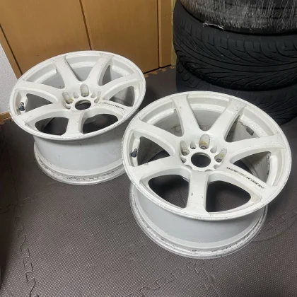 JDM Rare WORK EMOTION XT7 179J+28 2-Book Set pcd114.3 5-Lug Work Emoti No Tires