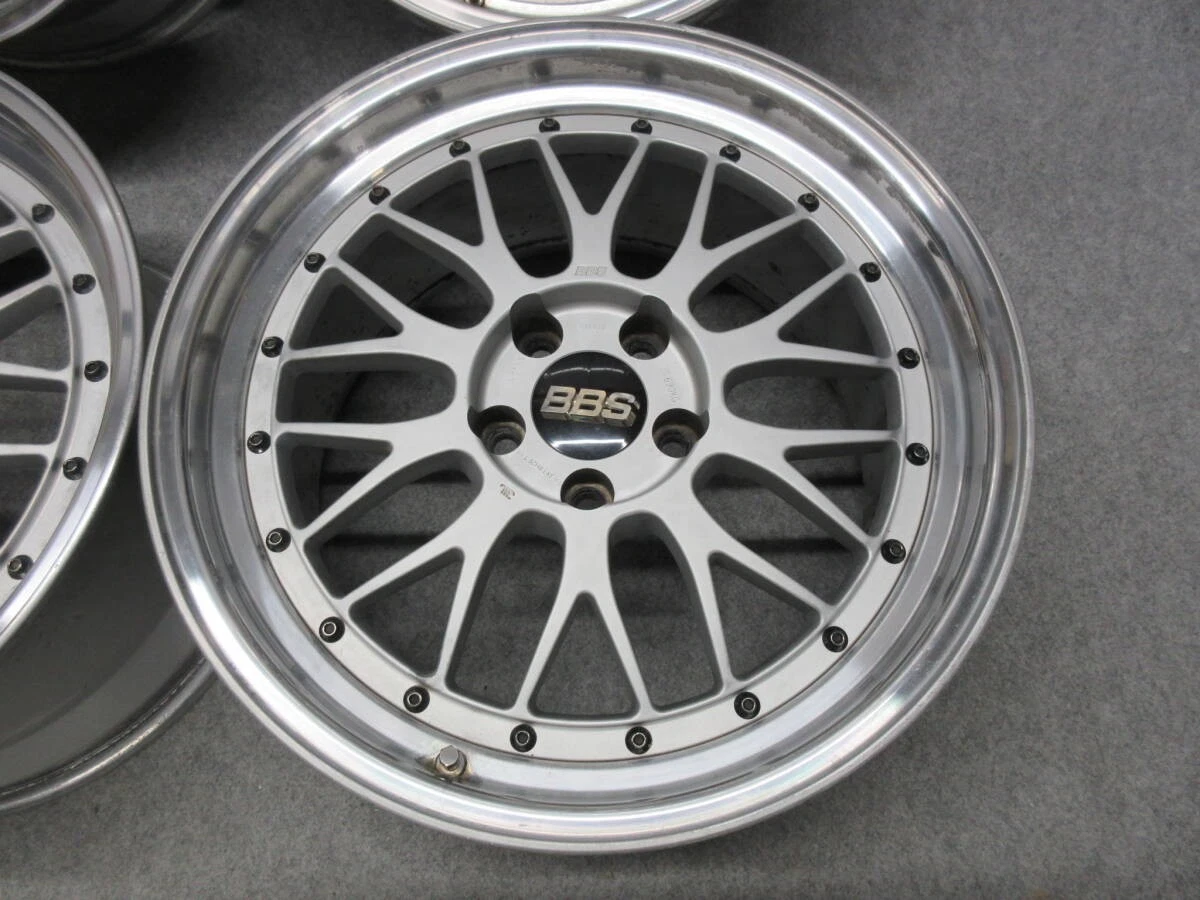 JDM Rare BBS 4Wheels LMP078 LM115 18x8+35 9.5+38 5 x114.3 Mark X Alphard Skyline - Image 5