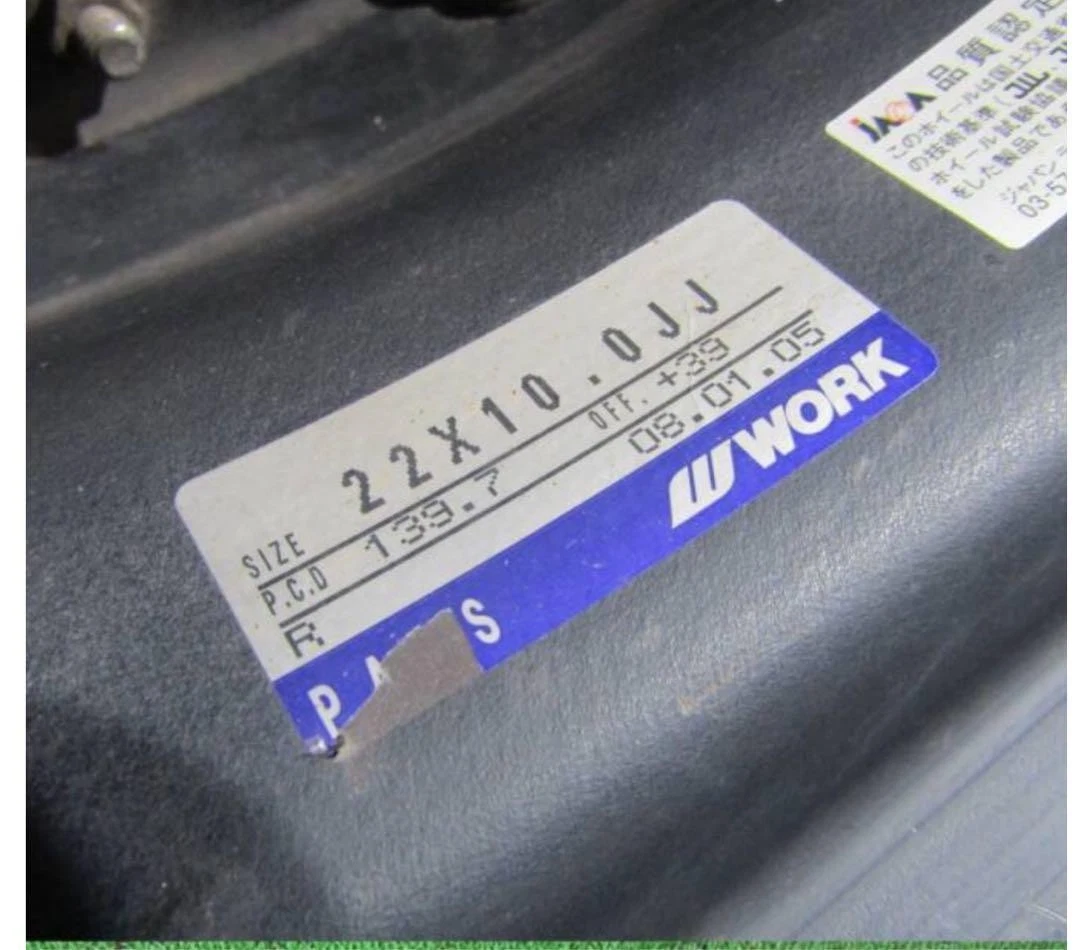 JDM Pickup limited Work wheels 325/50R22 No Tires - Image 5