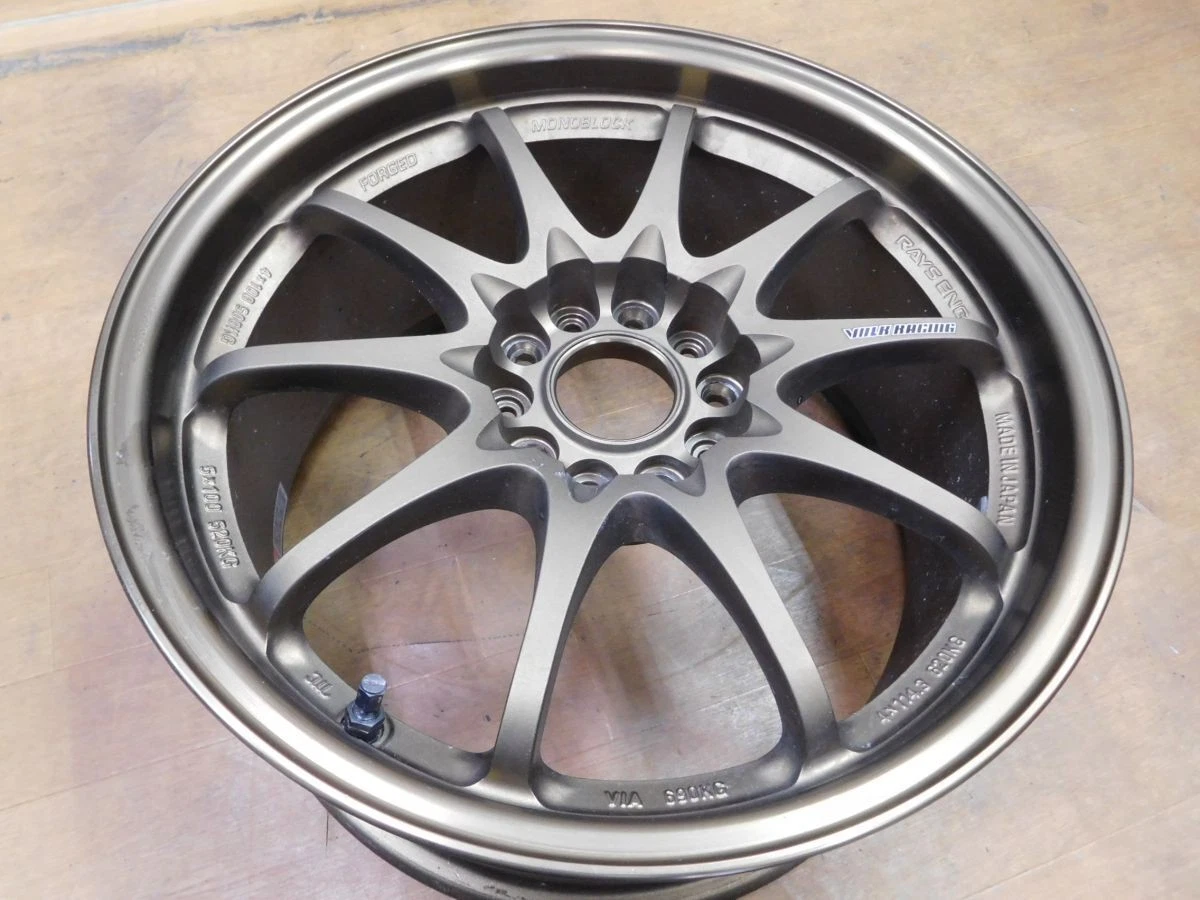 JDM 16-122Forged Good condition Rays CE28N17in 8.5J+40 7.5J+43 wheels. No Tires - Image 8