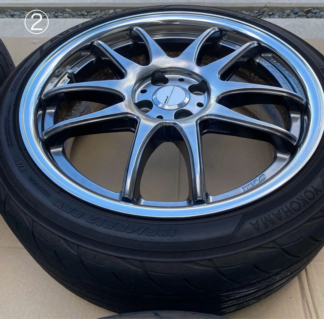 JDM WORK emotion CR2P 17-inch 4-hole PCD100 No Tires - Image 5