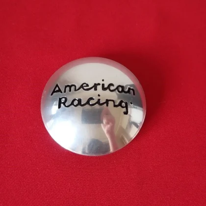 JDM 1 sheet American Racing aftermarket used wheel center cap center c No Tires