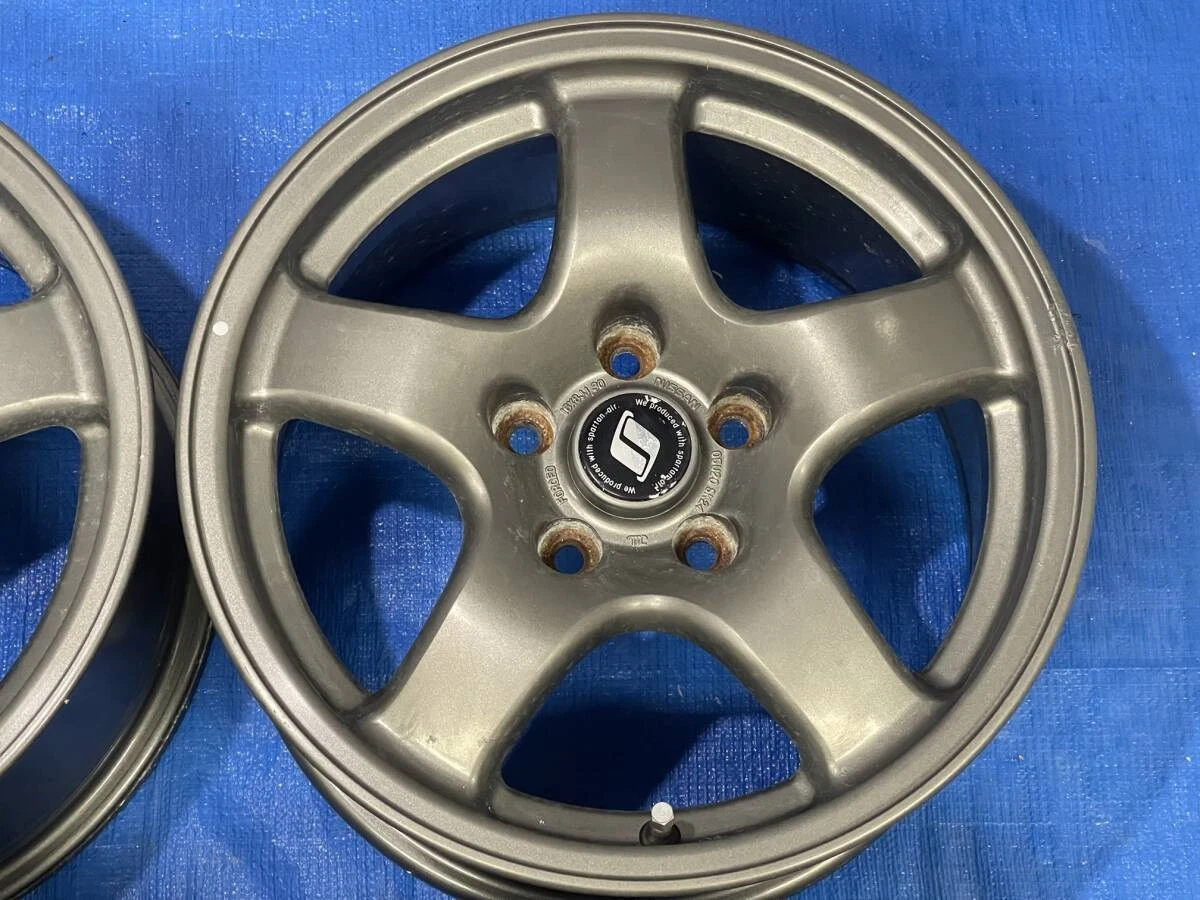 JDM ③Rare BNR32 Skyline GT-R genuine lightweight forging aluminum whee No Tires - Image 3