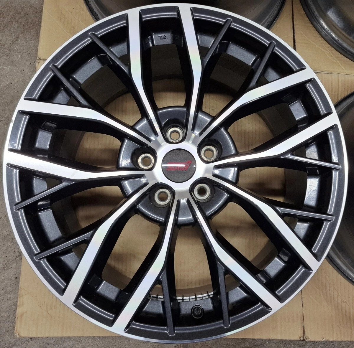 JDM Subaru WRX STI genuine 19 wheels 4Book 8.5J final model Levorg S4 No Tires - Image 3