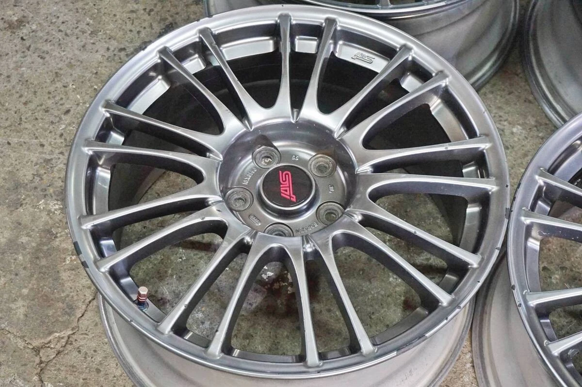 JDM Forged Subaru BBS RV739 WRX STI genuine OP 18in 8.5J +55 PCD114.3 No Tires - Image 5