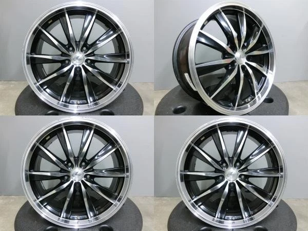 JDM Crown summer tires and used wheels 4-book set ARROW SPEED 225/45R1 No Tires - Image 2