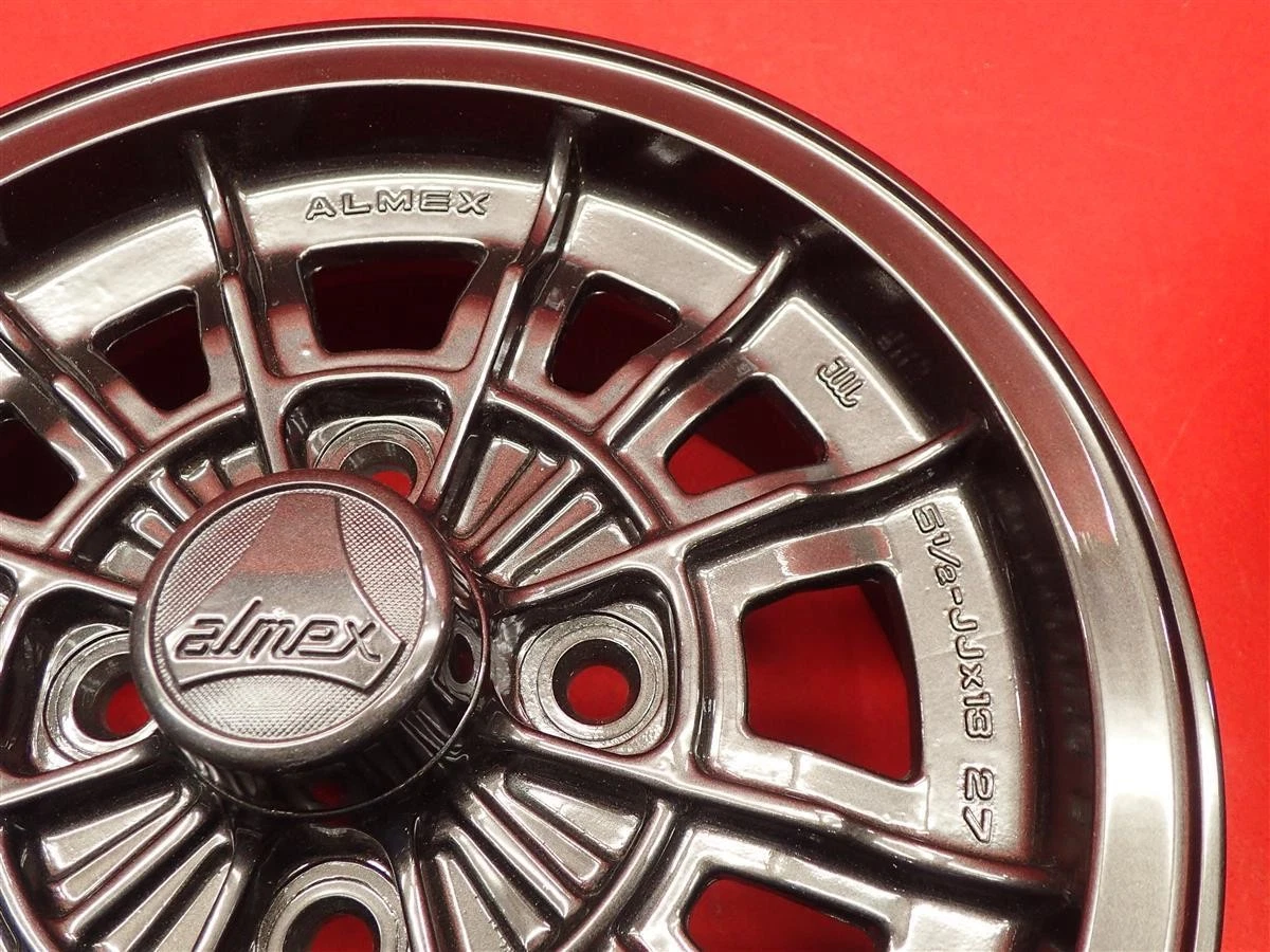 JDM Almex YSC 4Book 5.5J-13 PCD114.3 4-hole +27 hub 68 bluebar 510 whe No Tires - Image 9