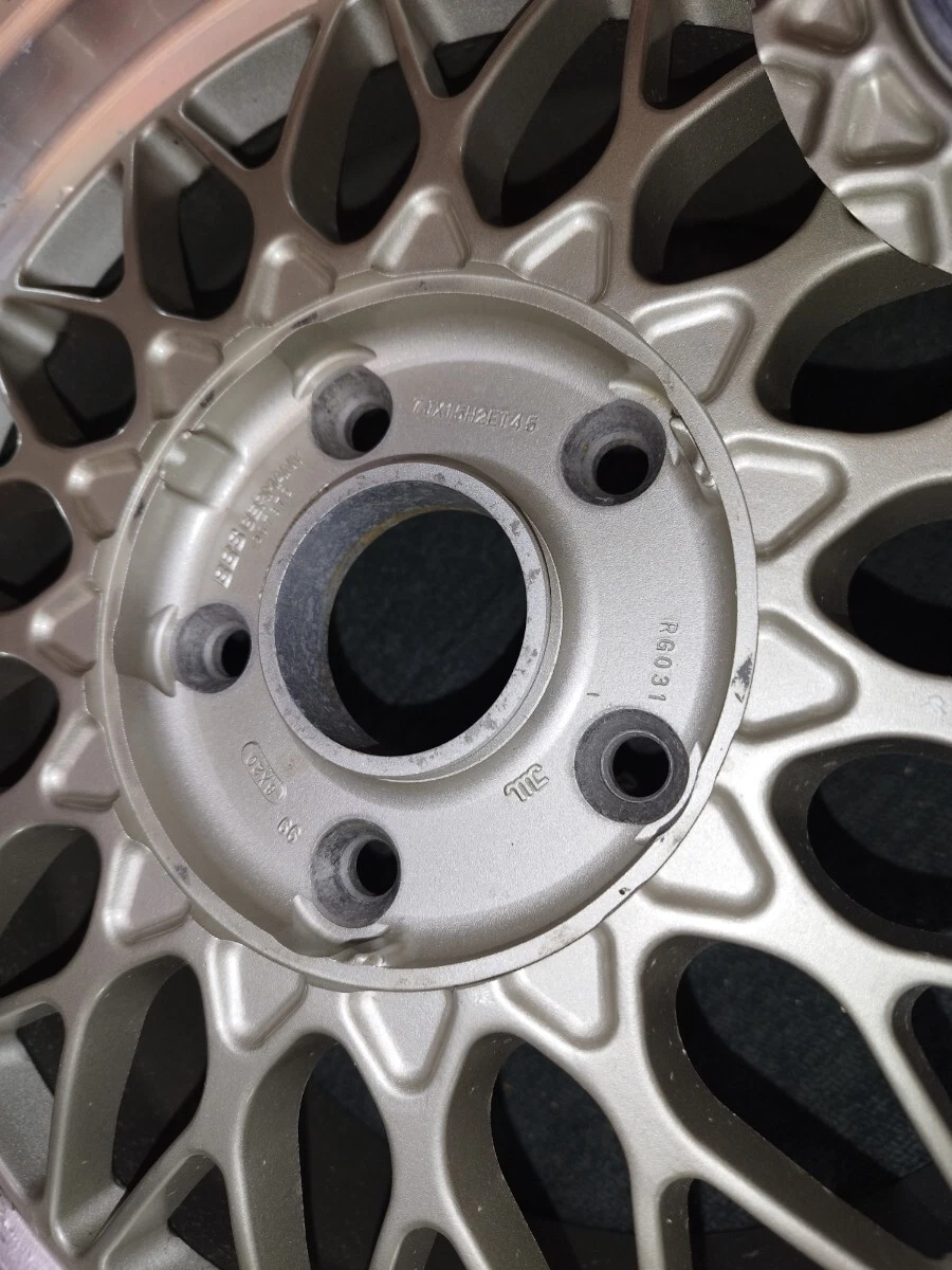 JDM BBS RG031 7J 15GESCHMIEDET forging 45mm offset with cap deep rim - Image 7