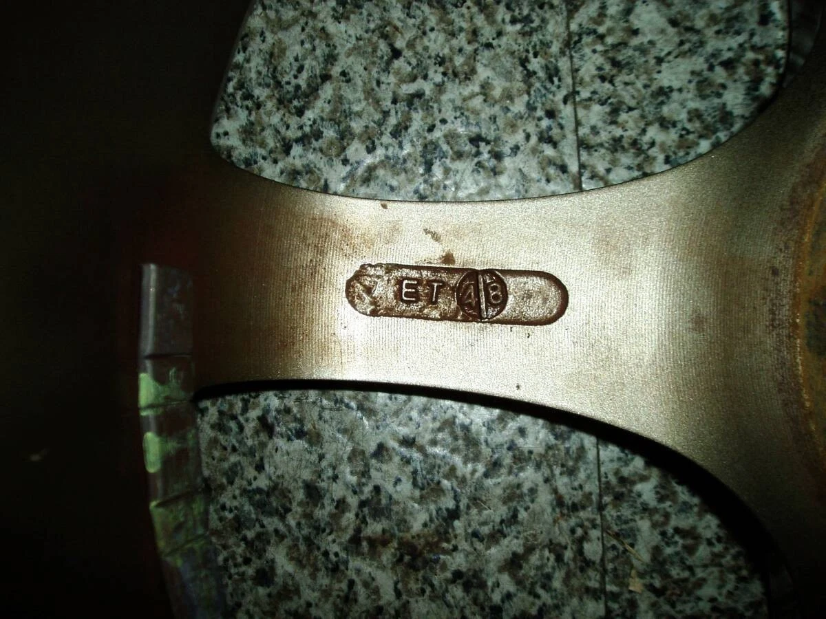 JDM Final Speed Mono Rock 7J17 OFF+48 5H100 Bronze 4Book Used TE37/S No Tires - Image 9