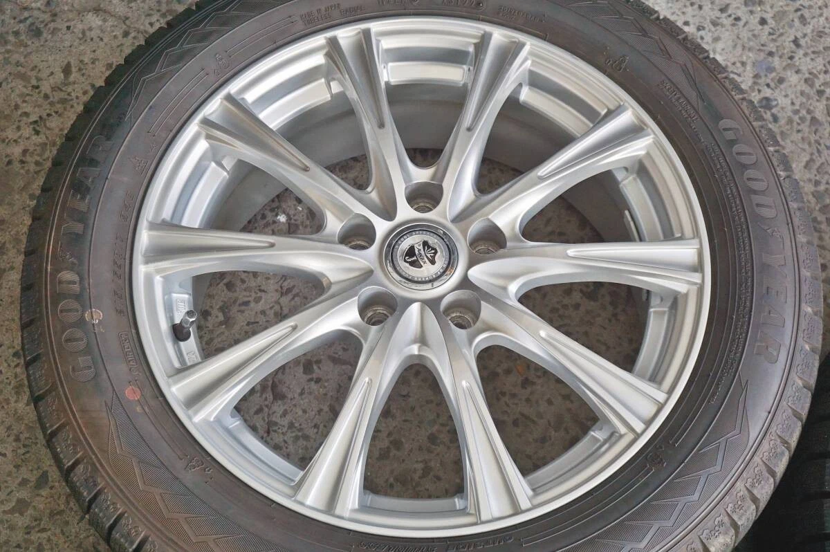 JDM Deep tread 80% 2022 Goodyear IceNavi 8 215/55R17 WEDS 7J +40 PCD11 No Tires - Image 7