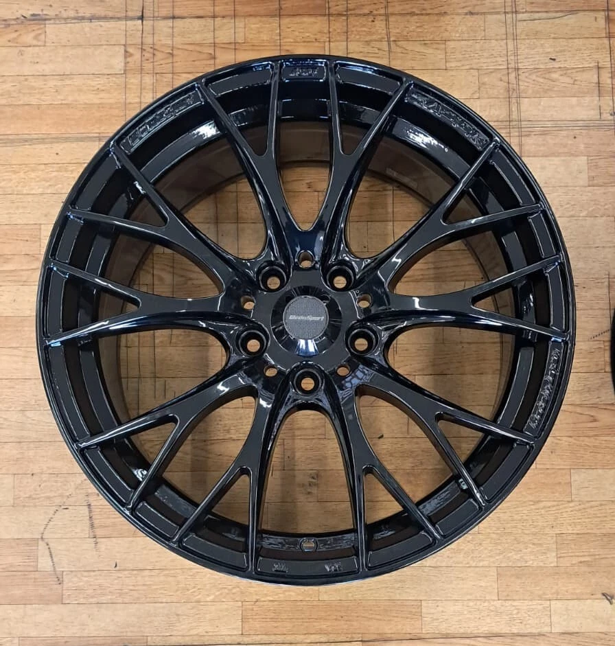 JDM wedssports SA-20R black color 18PCD 114.3 5H ET50 tires for Skylin No Tires - Image 5